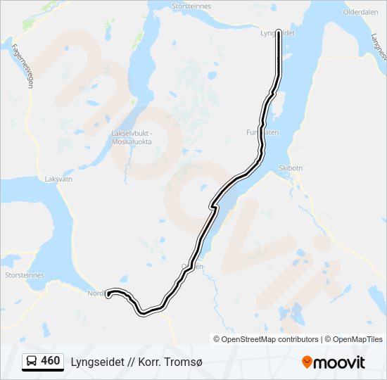 460 Bus Line Map