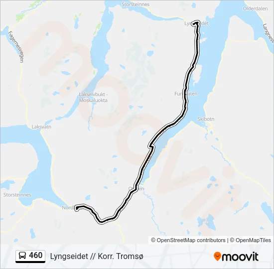 460 Bus Line Map