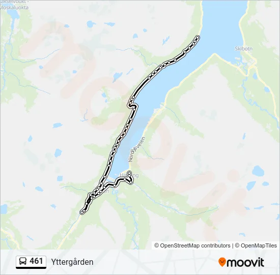 461 Bus Line Map