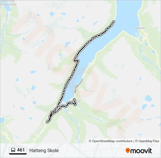 461 Bus Line Map