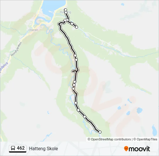 462 Bus Line Map