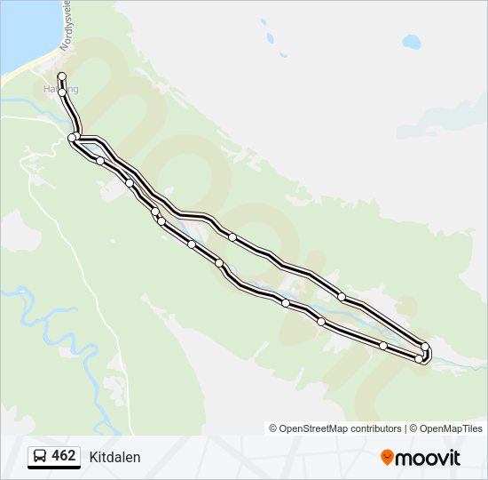 462 Bus Line Map