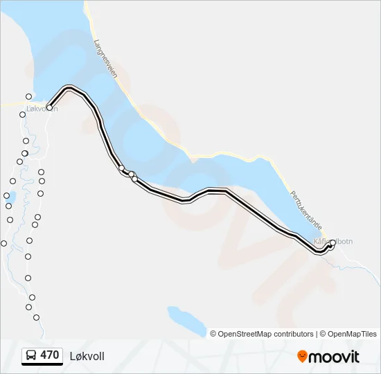 470 Bus Line Map