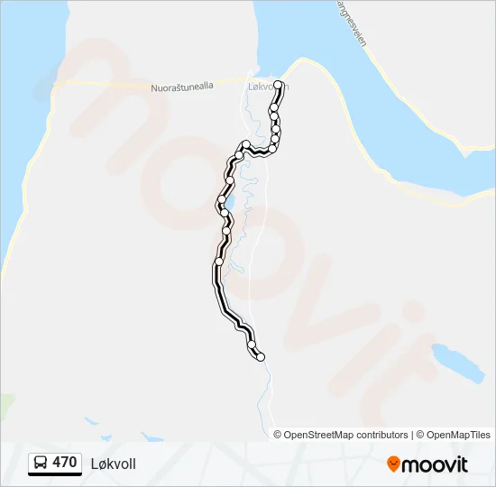 470 Bus Line Map