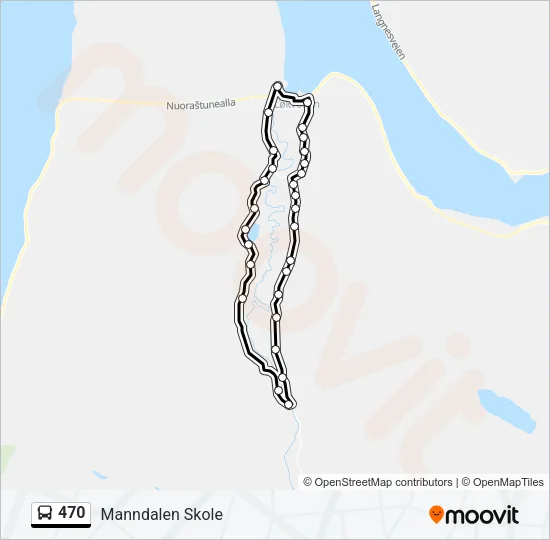 470 Bus Line Map