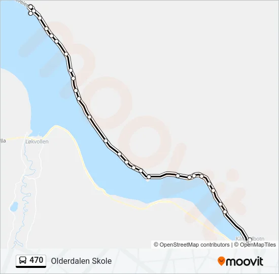 470 Bus Line Map