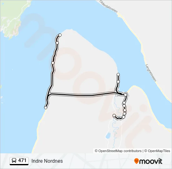 471 Bus Line Map