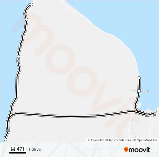471 Bus Line Map