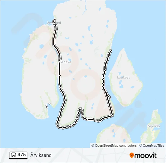 475 Bus Line Map