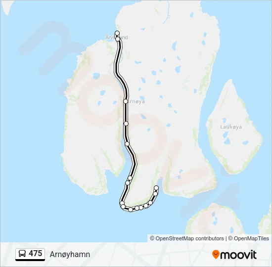 475 Bus Line Map