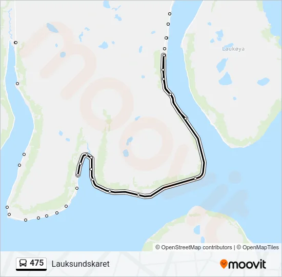 475 Bus Line Map