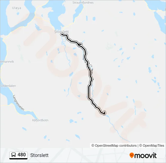 480 Bus Line Map