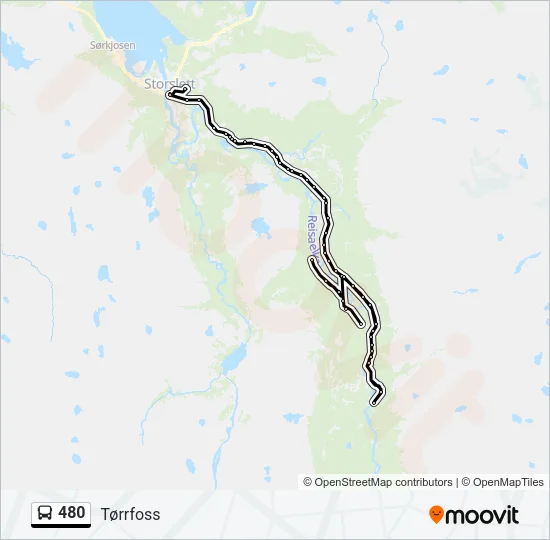 480 Bus Line Map
