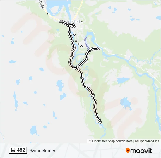 482 Bus Line Map