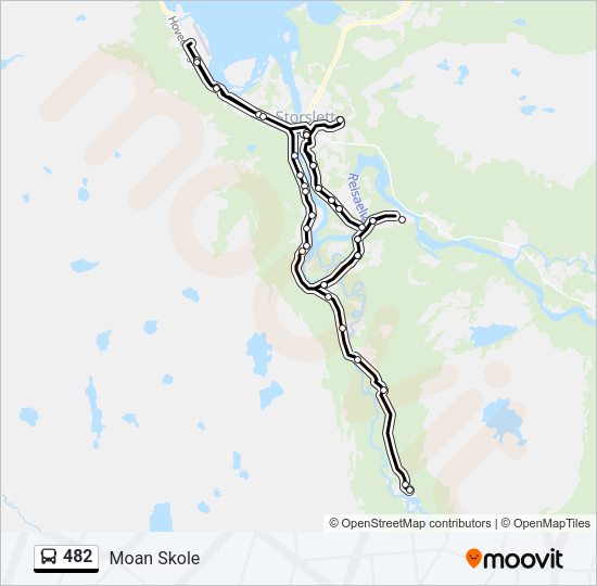 482 Bus Line Map