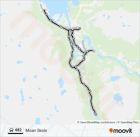 482 Bus Line Map