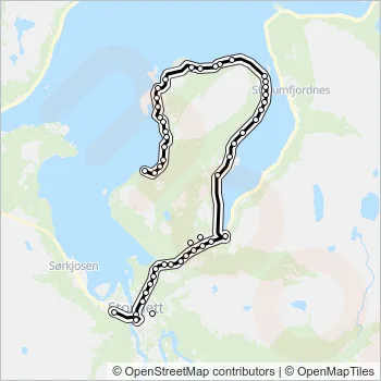 486 Bus Line Map