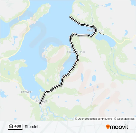 488 Bus Line Map