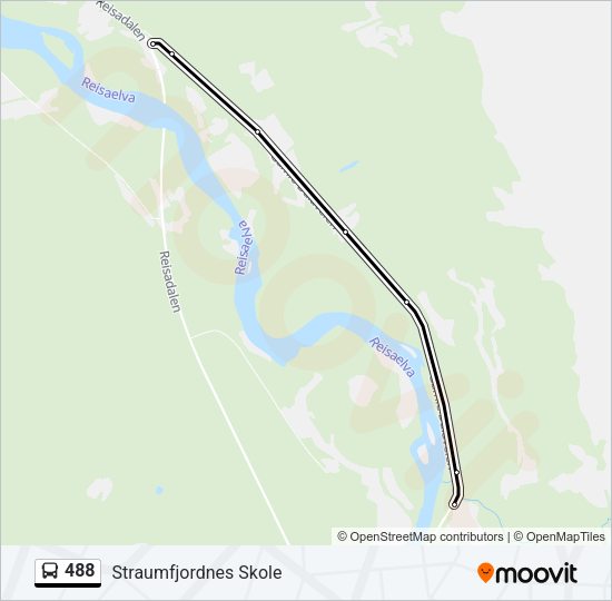 488 Bus Line Map