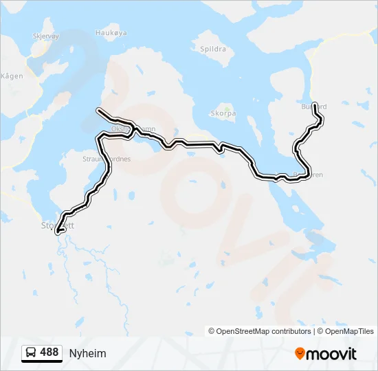 488 Bus Line Map