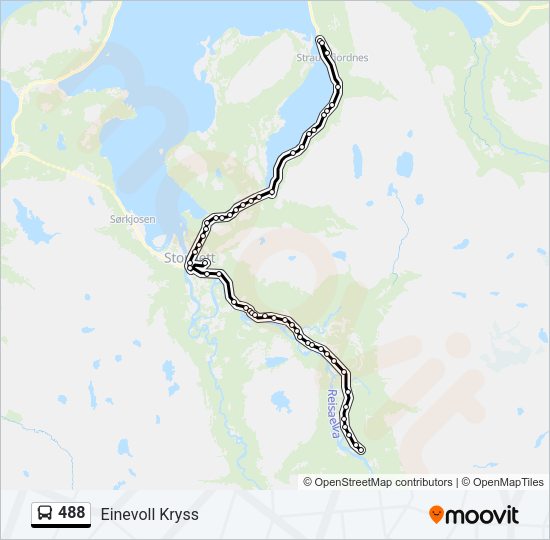 488 Bus Line Map