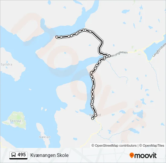 495 Bus Line Map