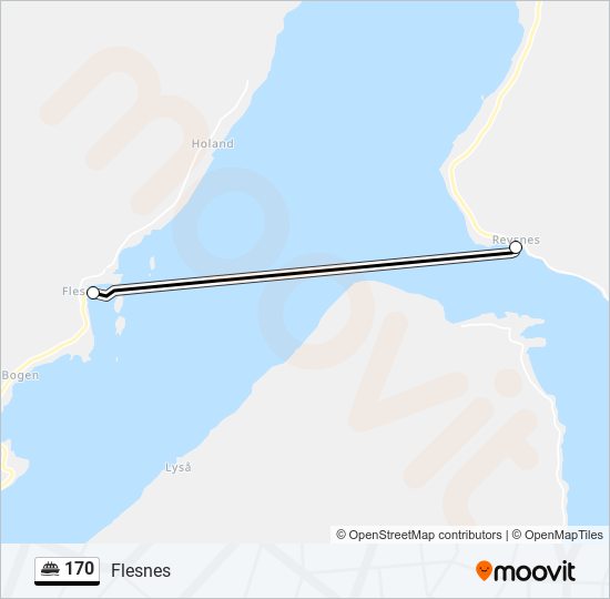 170 ferry Line Map