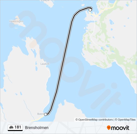181 Ferry Line Map