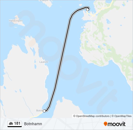 181 ferry Line Map