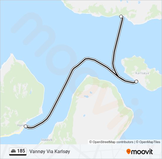 185 ferry Line Map