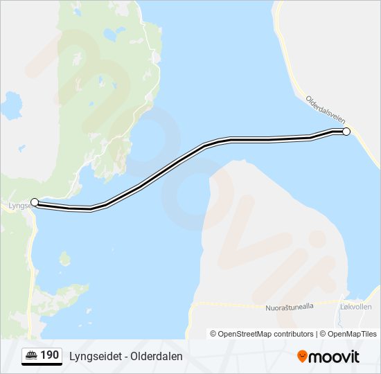 190 Route: Schedules, Stops & Maps - Olderdalen (Updated)