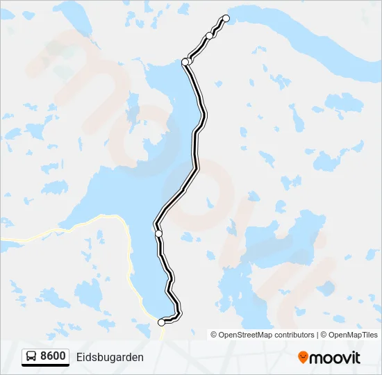8600 Bus Line Map