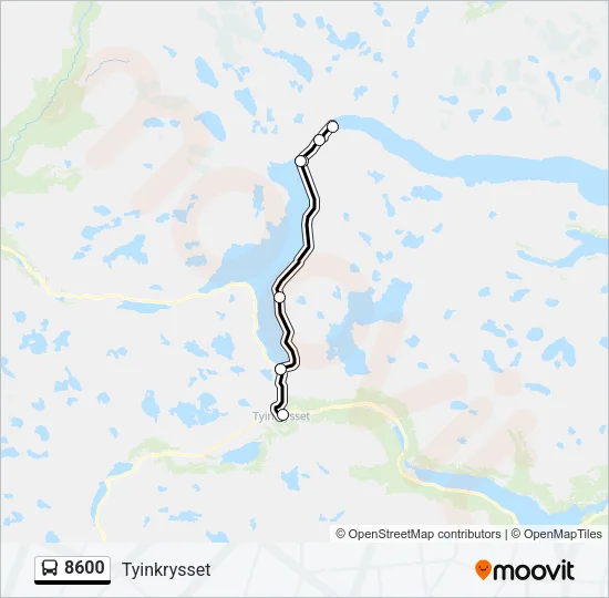 8600 Bus Line Map