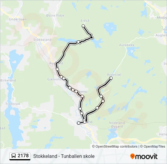 2178 Bus Line Map