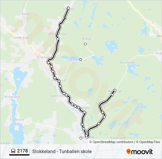 2178 Bus Line Map