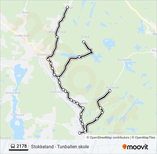 2178 bus Line Map