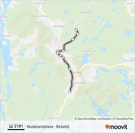 2181 Bus Line Map