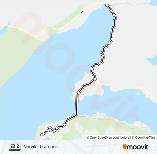 2 Bus Line Map