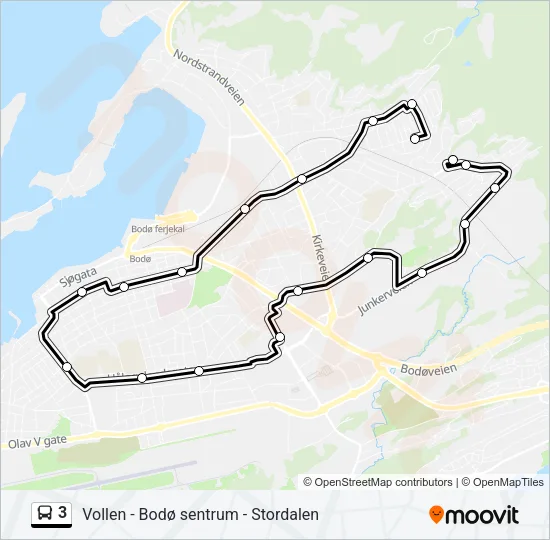 3 Bus Line Map