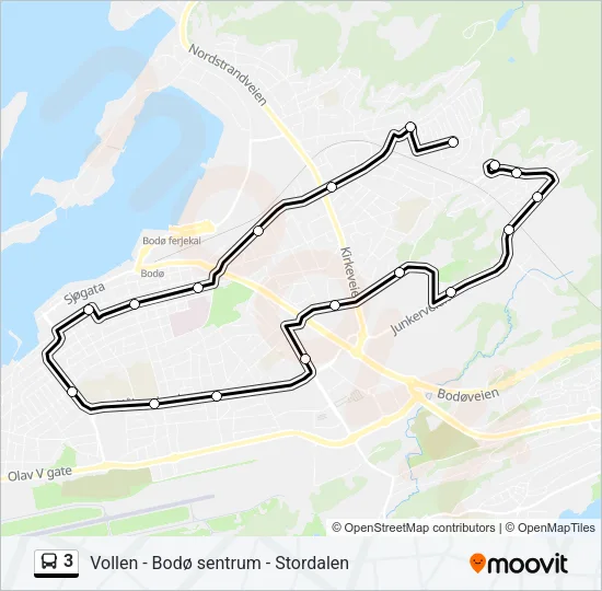 3 Bus Line Map