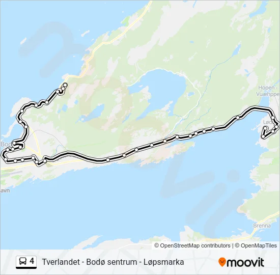 4 Bus Line Map