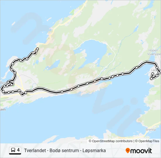 4 Bus Line Map