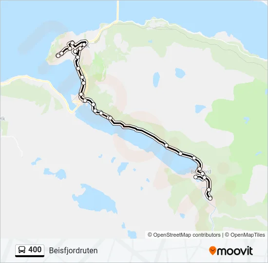 400 Bus Line Map