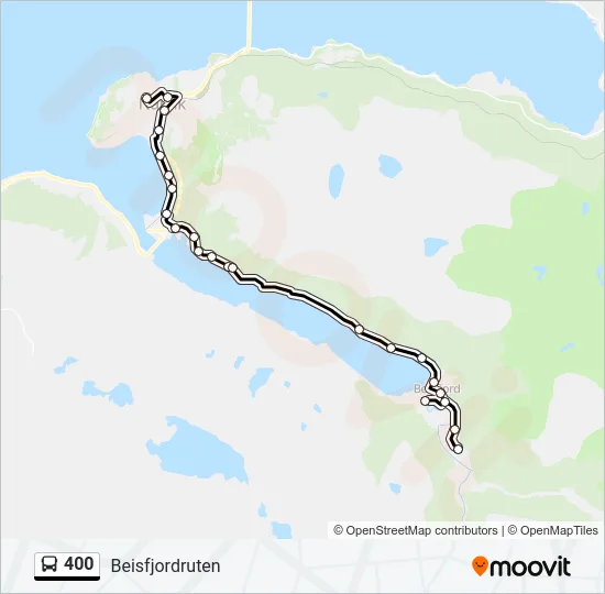 400 Bus Line Map