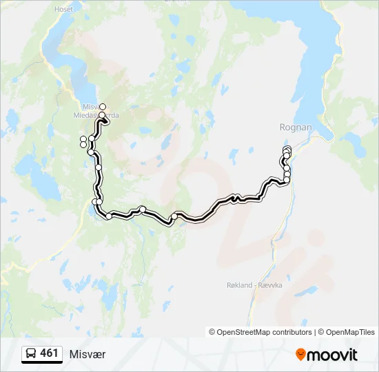 461 Bus Line Map