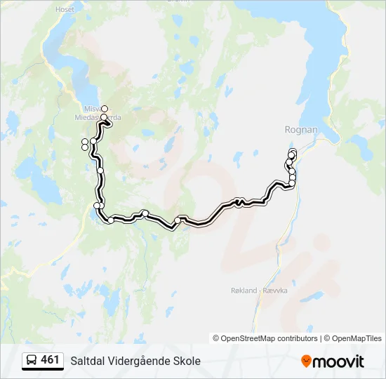 461 Bus Line Map