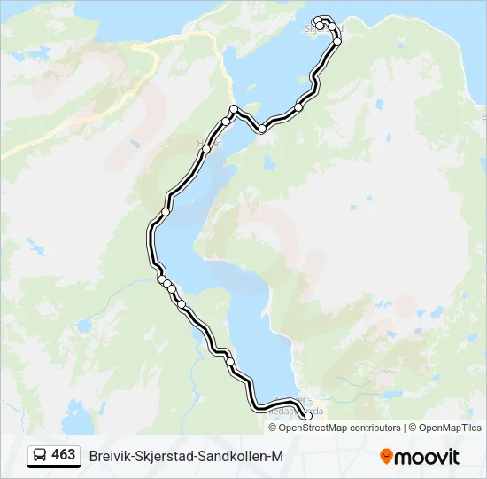 463 Bus Line Map