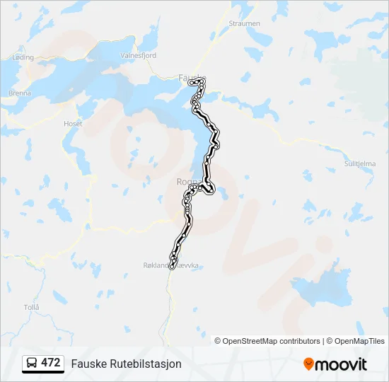 472 Bus Line Map