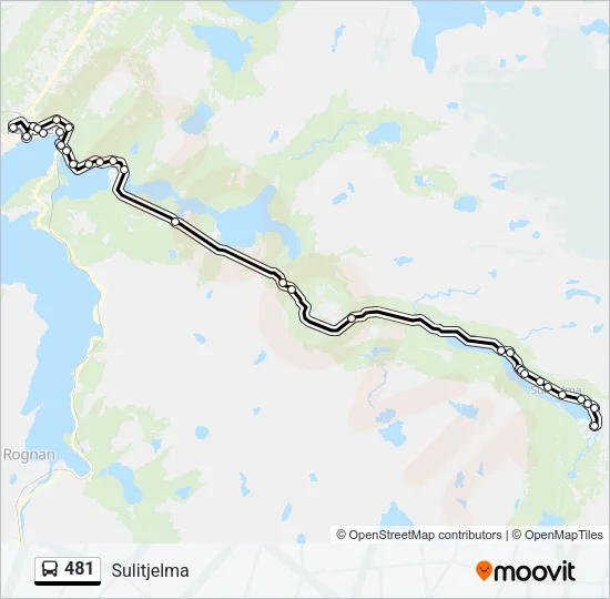 481 Bus Line Map