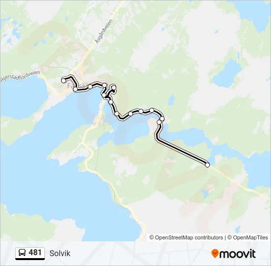 481 Bus Line Map